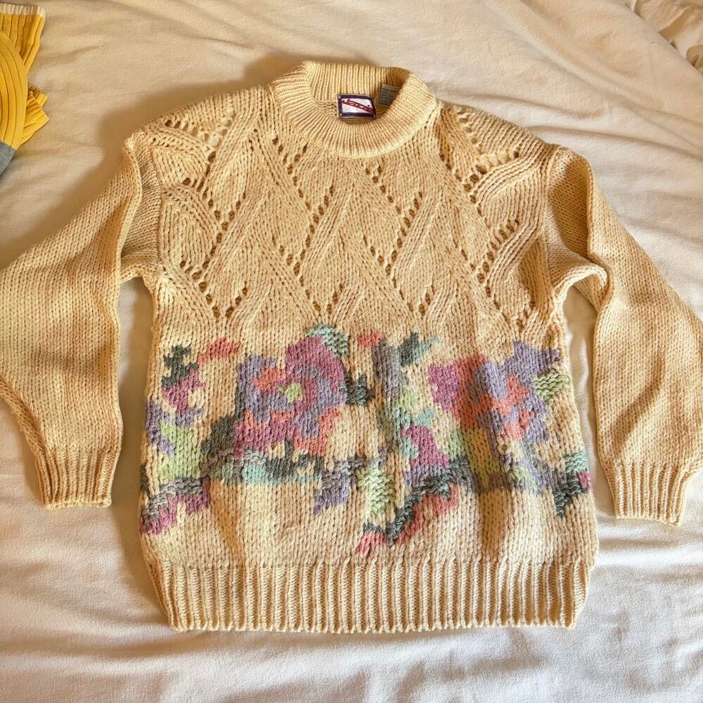VINTAGE 80S/90S JAZZIE CHUNKY KNIT SWEATER